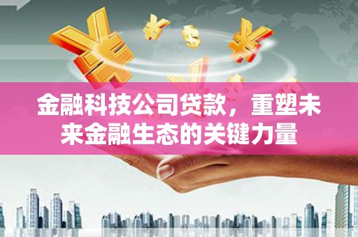 京山金融科技公司贷款，重塑未来金融生态的关键力量