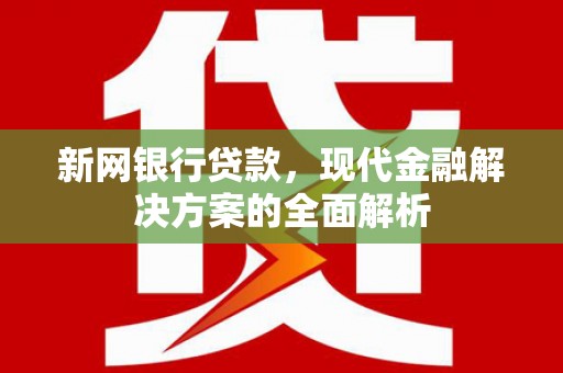 京山新网银行贷款，现代金融解决方案的全面解析