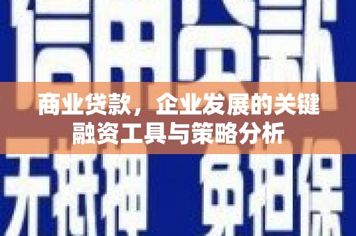京山商业贷款，企业发展的关键融资工具与策略分析