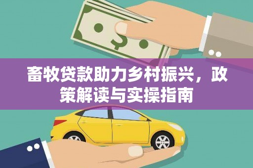 京山畜牧贷款助力乡村振兴，政策解读与实操指南